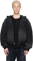 ALEXANDER DIGENOVA Black Underground Canvas Jacket