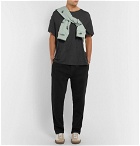 The Elder Statesman - Cotton and Cashmere-Blend T-Shirt - Charcoal
