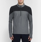 Under Armour - Qualifier Colour-Block HeatGear Half-Zip Running Top - Gray