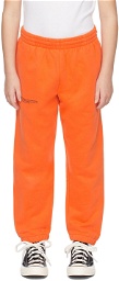 PANGAIA Kids Orange Organic Cotton 365 Track Pants
