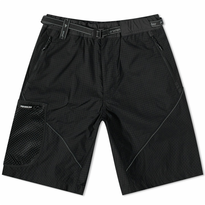Photo: And Wander Men's Breathable Ripstop Short in Black