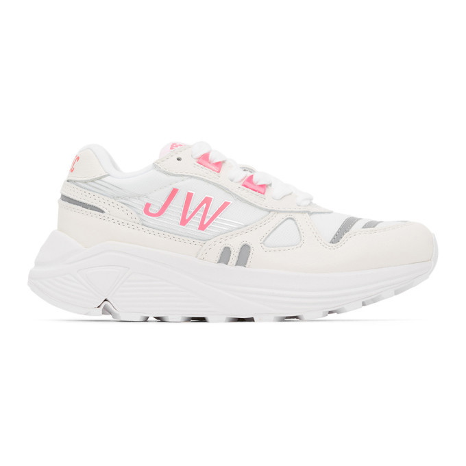 Igangværende bue regn Junya Watanabe White and Pink Hi-Tec Edition Synthetic Leather Sneakers  Junya Watanabe
