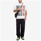 The Trilogy Tapes Men's Delete! T-Shirt in White