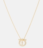 Ferragamo - Gancini crystal- embellished necklace