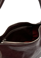 Lemaire Belted Baguette Leather Shoulder bag - Dark Brown - One Size