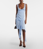 The Attico Draped crêpe minidress