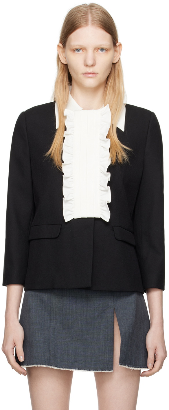 Shushu/Tong Black Ruffled Jacket Shushu/Tong