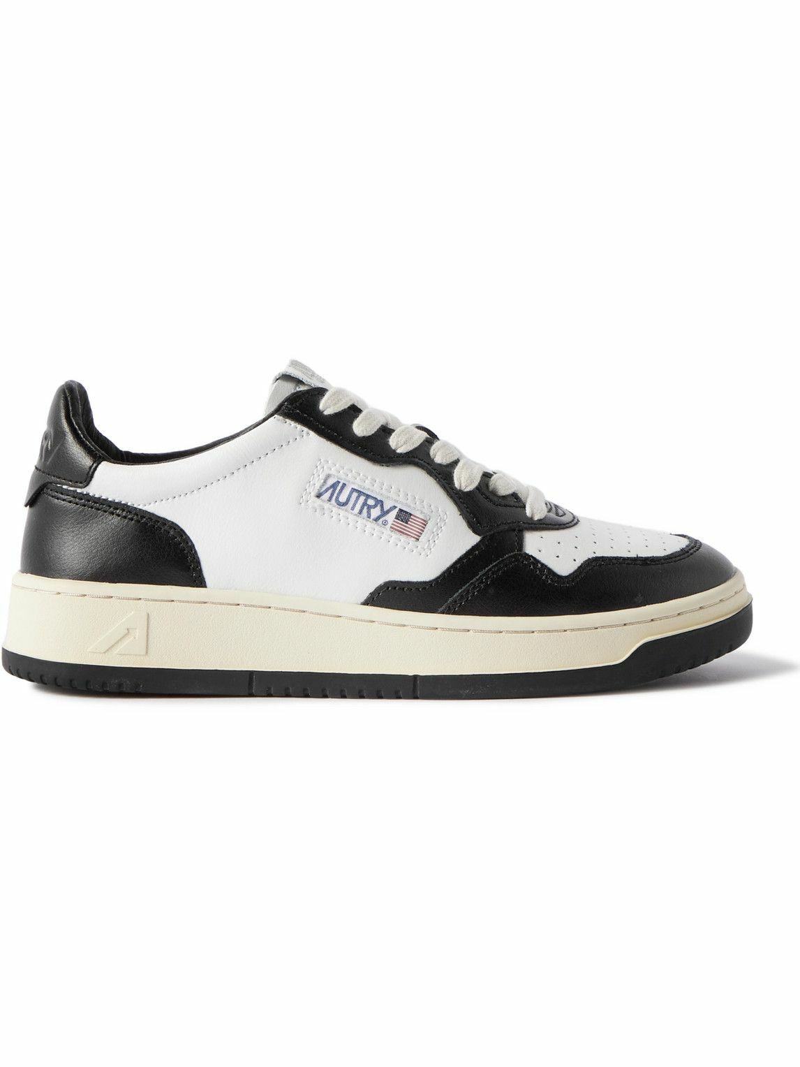 Autry - Medalist Two-Tone Leather Sneakers - White Autry