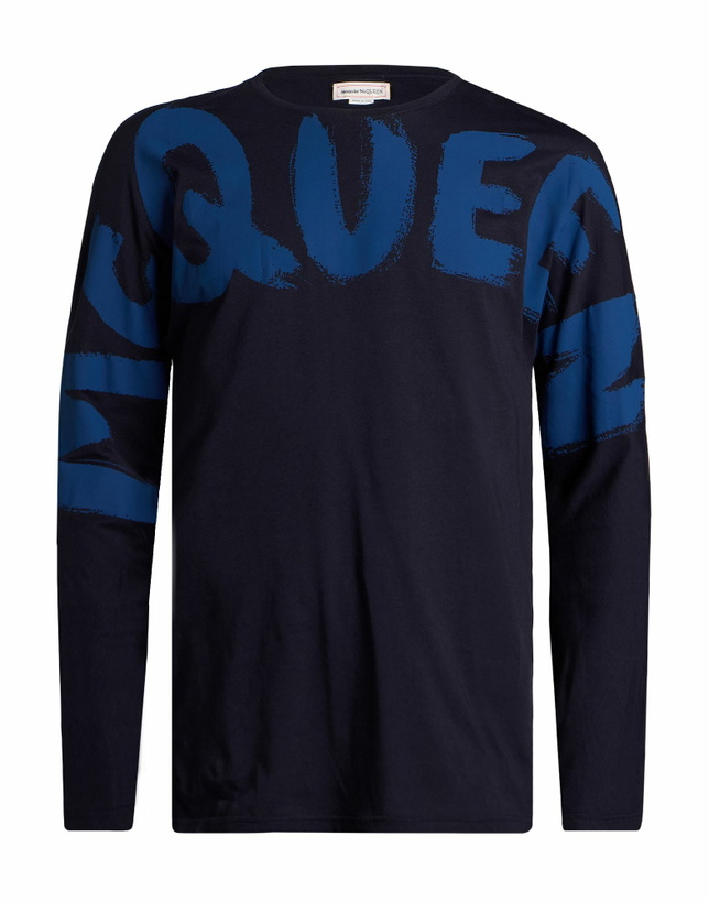 Photo: Mcqueen Mens T-shirt Midnight in Blue