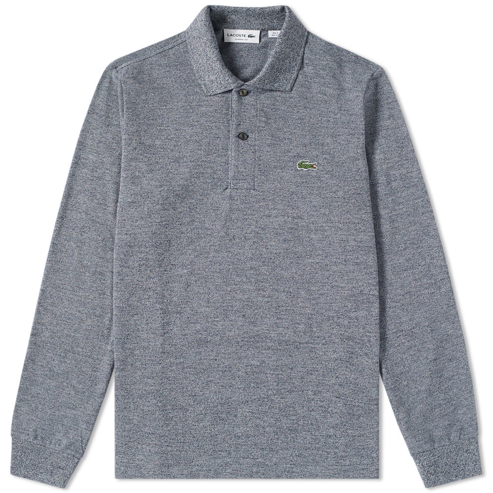 Photo: Lacoste Long Sleeve Marl Classic Fit Polo