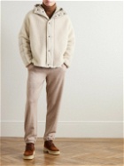 Loro Piana - Shell-Trimmed Cashmere and Silk-Blend Fleece Jacket - Neutrals