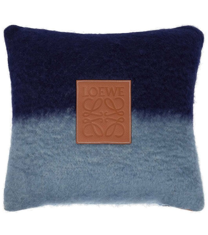 Photo: Loewe Striped mohair and wool-blend cushion