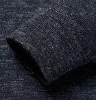 Ermenegildo Zegna - Slim-Fit Melange Cashmere, Silk and Linen-Blend Sweater - Men - Charcoal