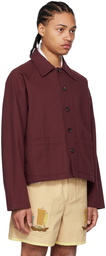 Bode Burgundy Car Jacket