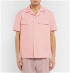 Sies Marjan - Dean Camp-Collar Cotton and Silk-Blend Twill Shirt - Men - Pink