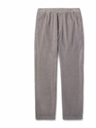 Barena - Bativoga Straight-Leg Garment-Dyed Cotton-Corduroy Trousers - Gray