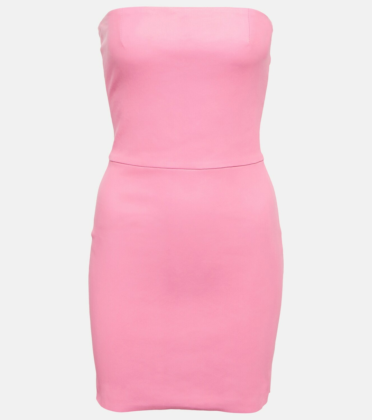 Stouls Amina strapless leather minidress
