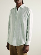 Loro Piana - Andre Striped Linen Shirt - Green