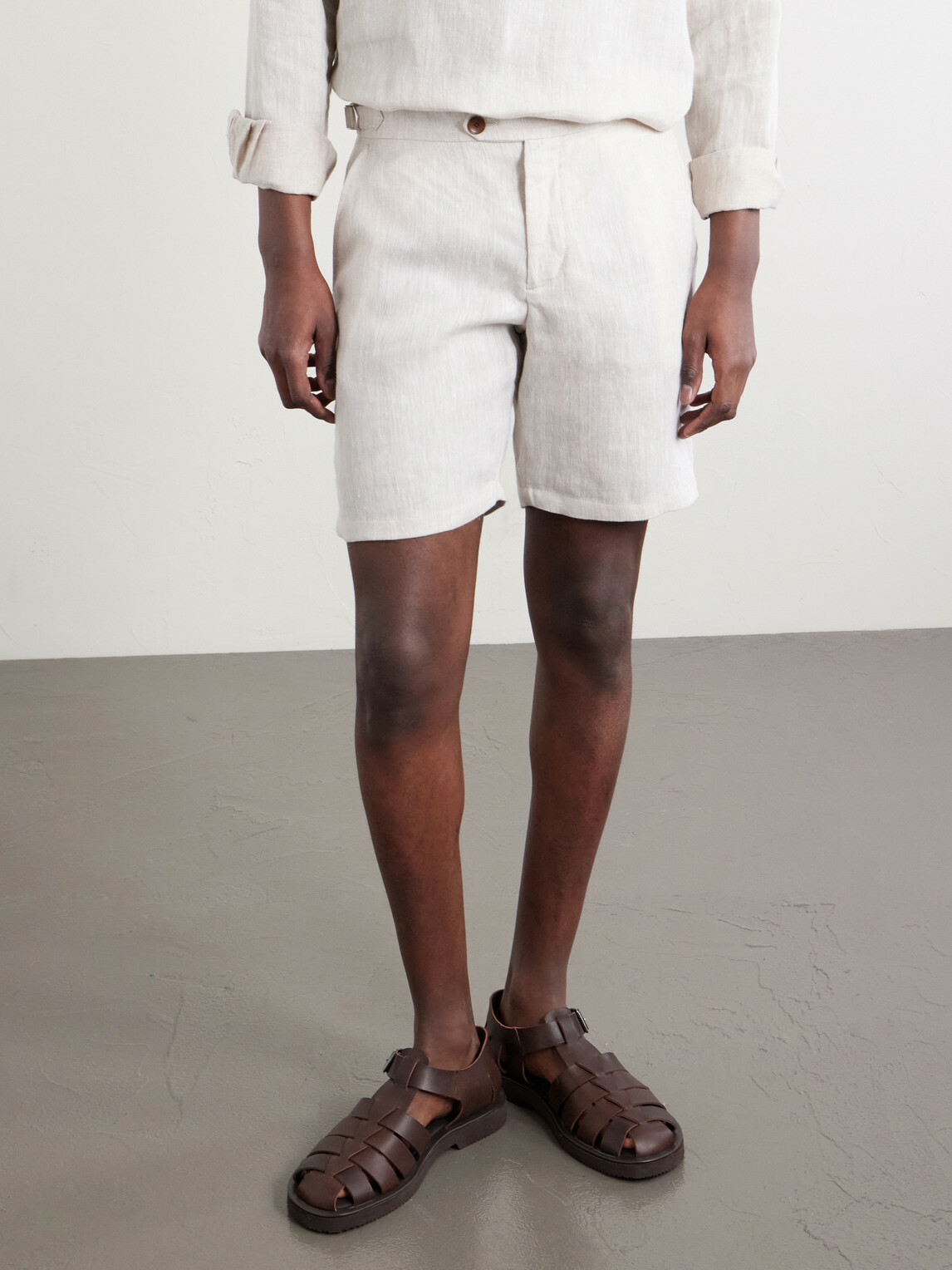 Mr P. - Fisherman Leather Sandals - Brown