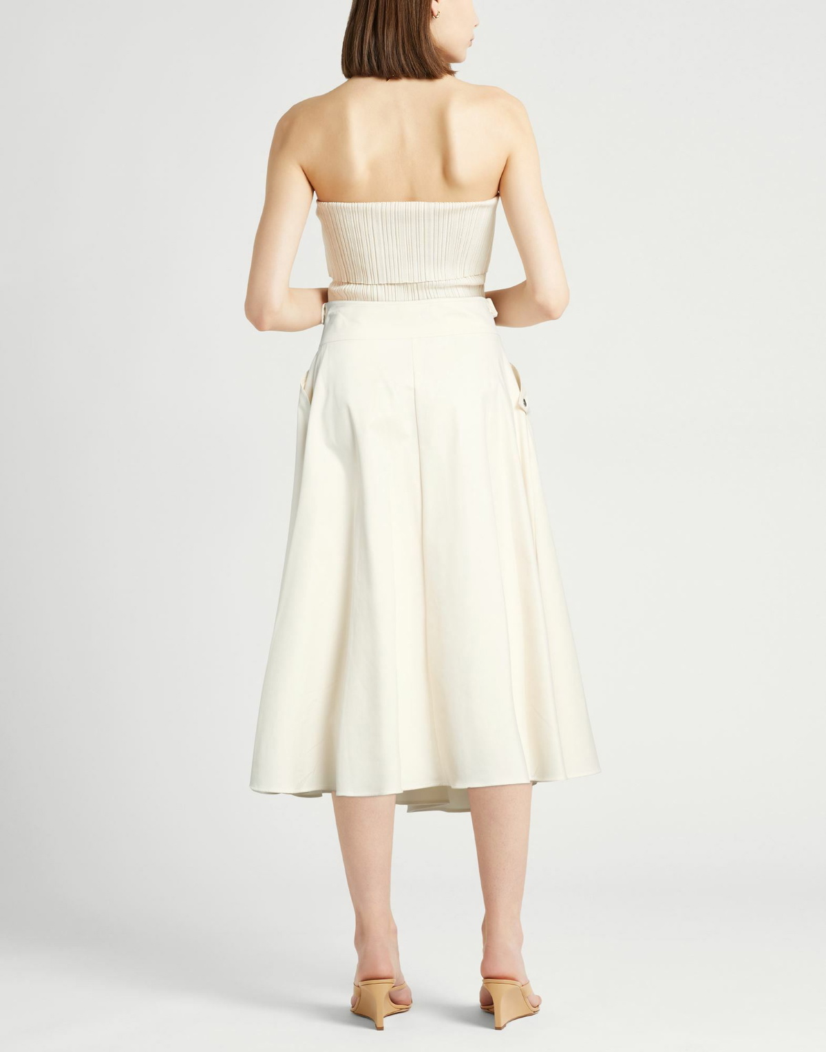 Khaite Womens Midi skirt Ivory
