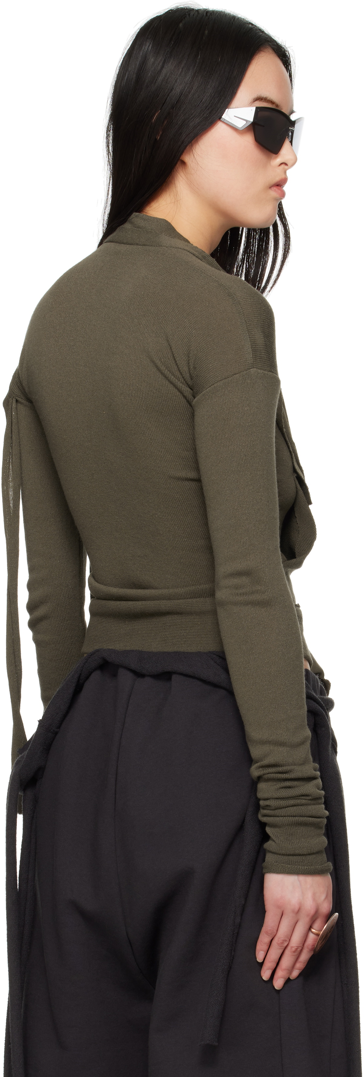 Ottolinger Green Extended Trim Cardigan