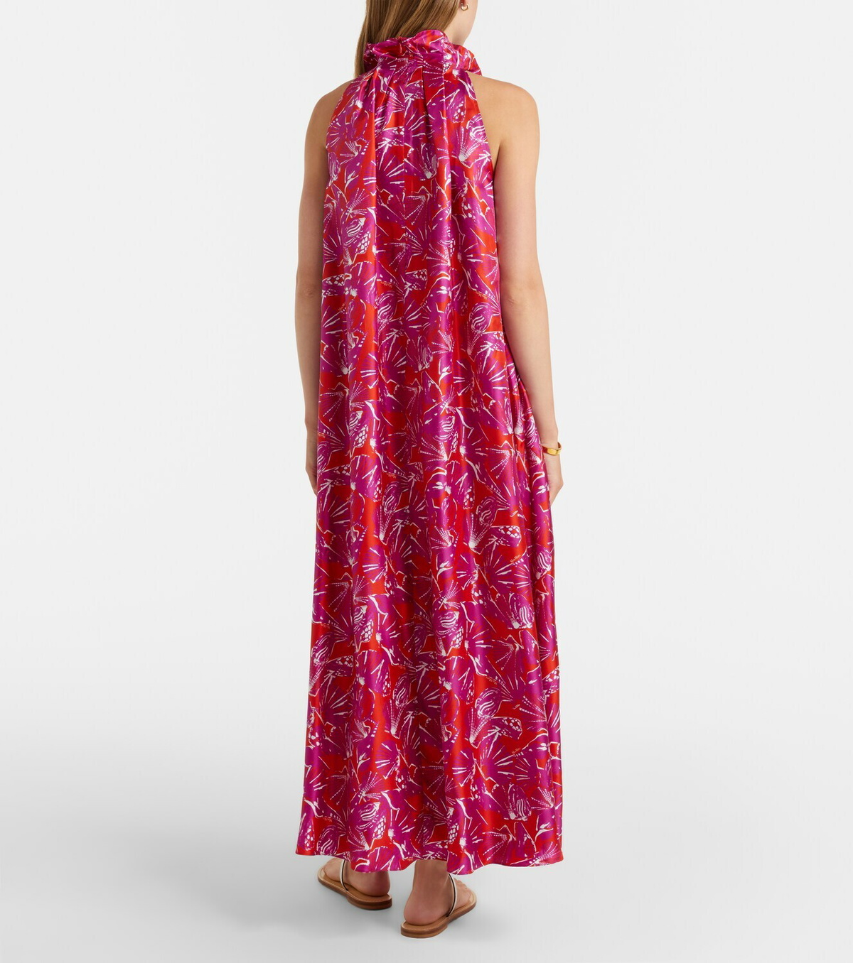 Max Mara Cartone printed silk maxi dress