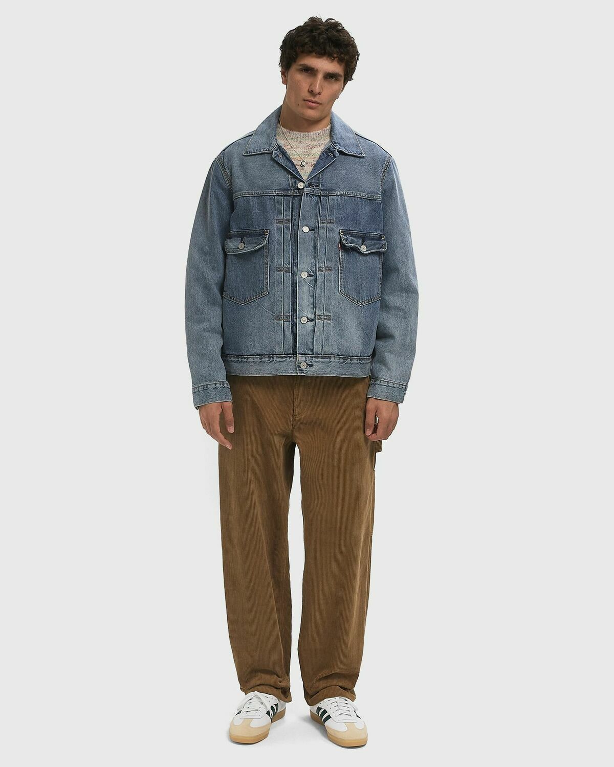 Levis TYPE 2 TRUCKER Blue Mens Denim Jacket