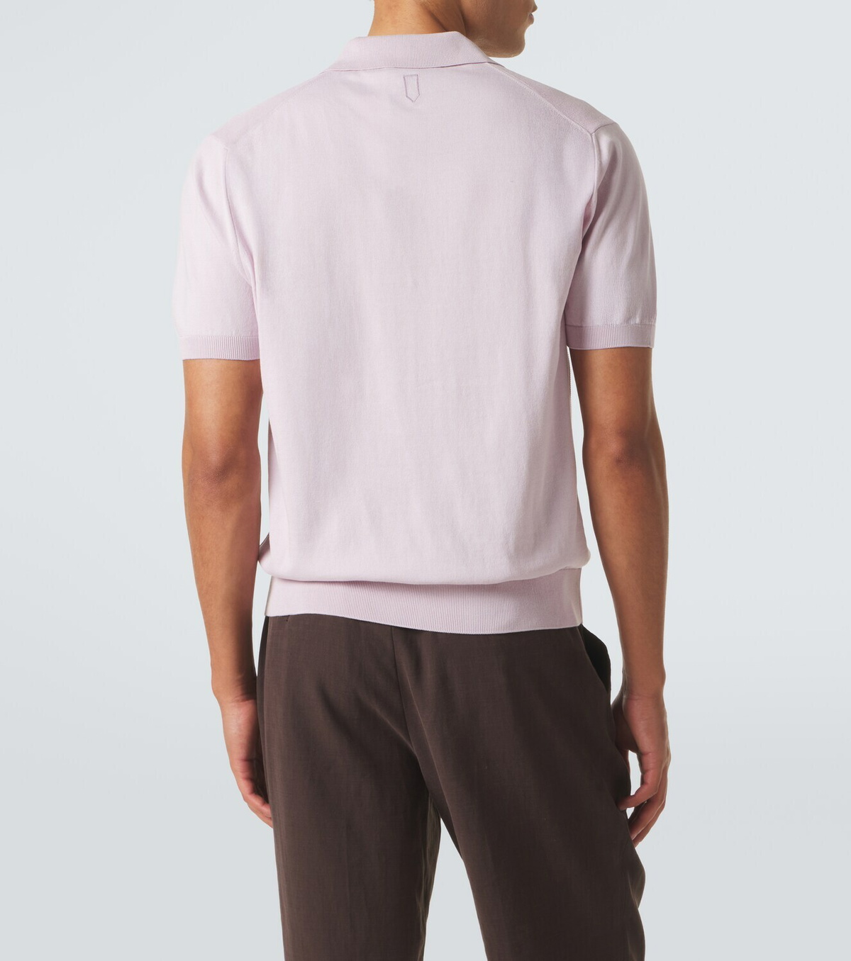 Canali Cotton and silk polo shirt