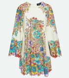 Etro Floral cotton poplin minidress