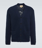 Gucci Logo intarsia wool cardigan