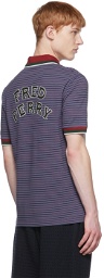 Nicholas Daley Navy Fred Perry Edition Cotton Polo