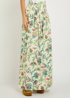 Etro Floral-print Cotton-poplin Maxi Skirt Multicoloured 1