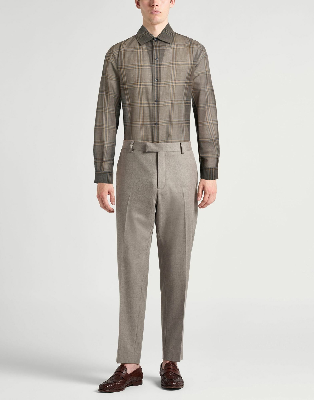 Agnona Mens Shirt Charcoal