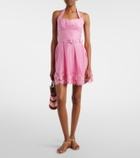 Rebecca Vallance Petalite lace-trimmed minidress