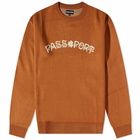 Pass~Port Men's Sham Crew Knit in Rust