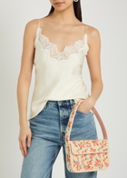 Staud Tommy Floral Beaded Shoulder bag - Pink - One Size