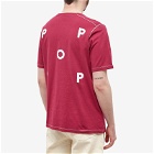 Pop Trading Company Men's Back Logo T-Shirt in Raspberry