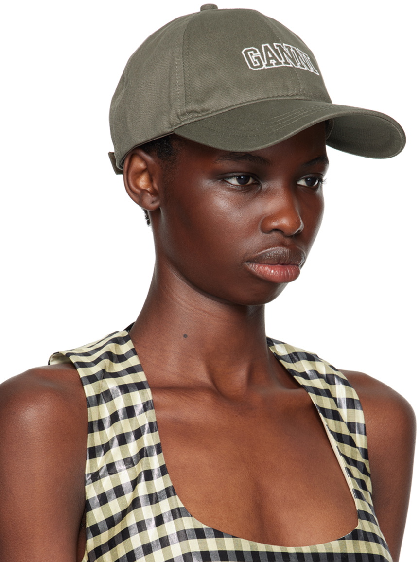 【GANNI】LOGO EMBROIDERED BALL CAP 19455668_50189829_600.jpg