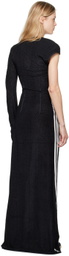 Y-3 Black Warp Maxi Dress
