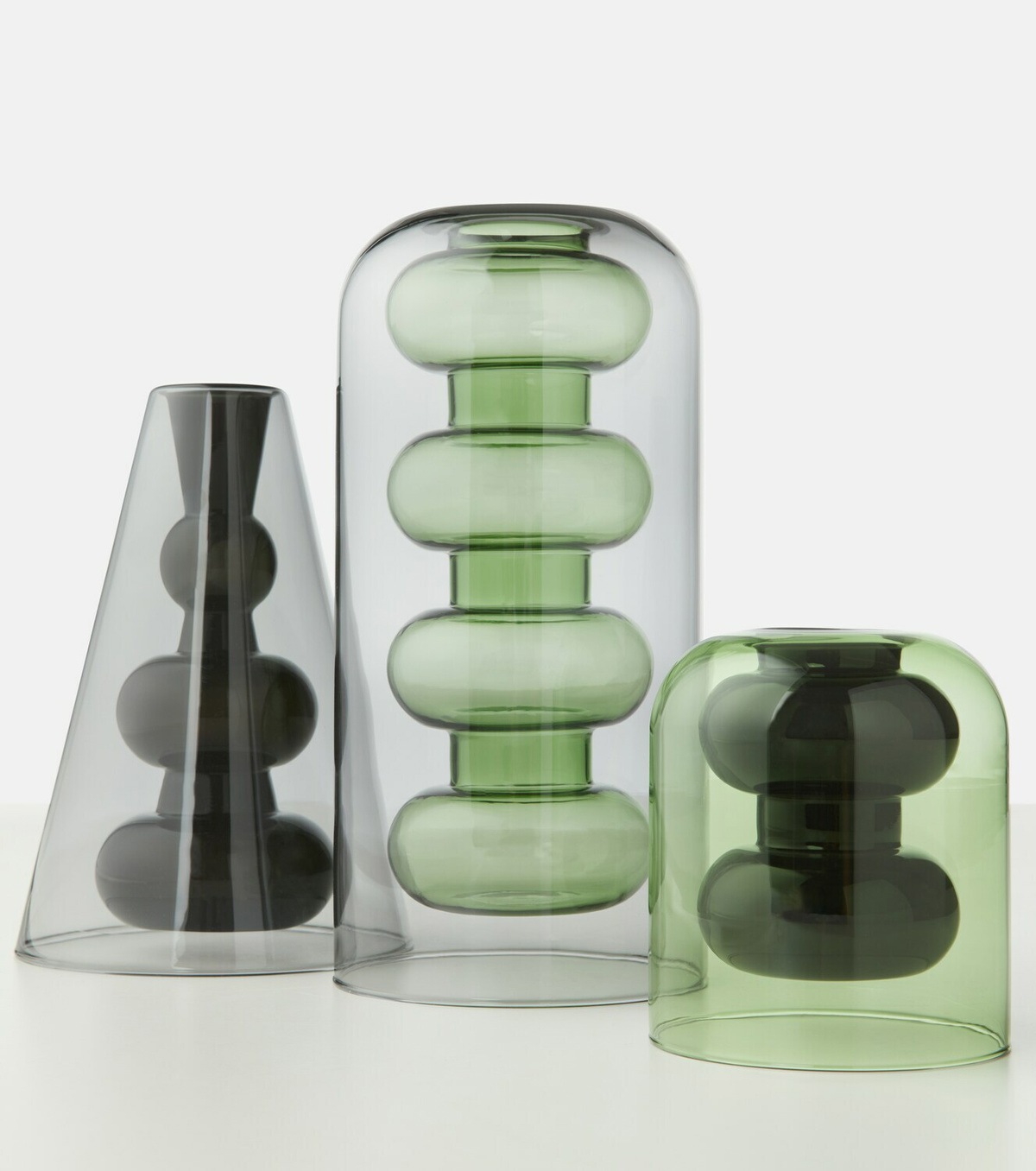Tom Dixon Bump Tall glass vase