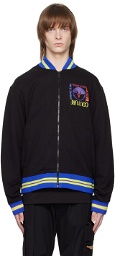 Versace Jeans Couture Black Printed Bomber Jacket