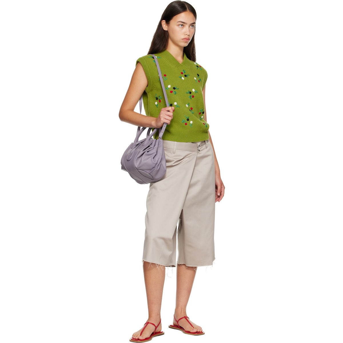 Marni Purple Small Tulipea Bag
