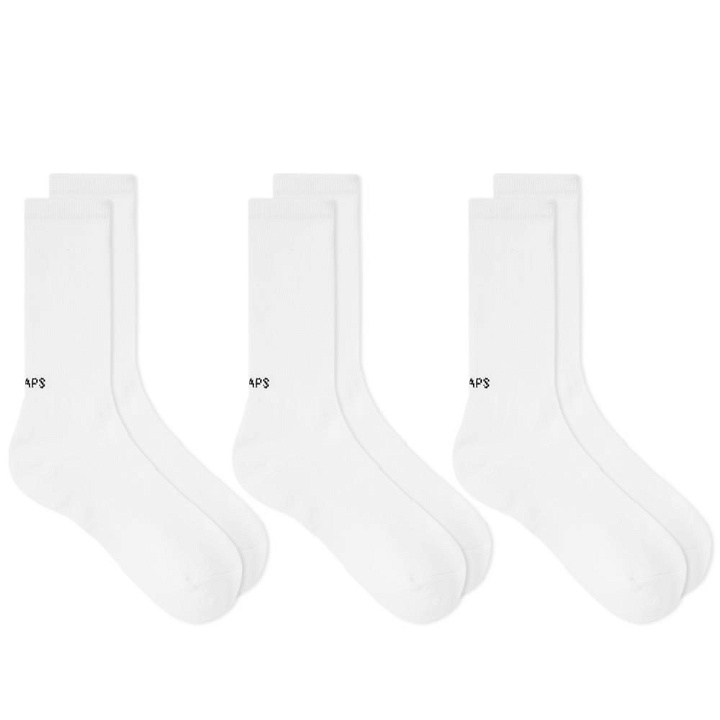 Photo: WTAPS Skivvies Sock - 3 Pack White