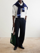 Polo Ralph Lauren - <ul> <li>Wimbledon Embroidered Leather-Trim Medium Cotton Tote Bag</li> </ul>