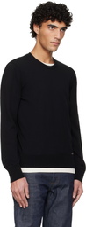 A.P.C. Black Cotton Sweater