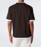Prada Layered cotton jersey T-shirt