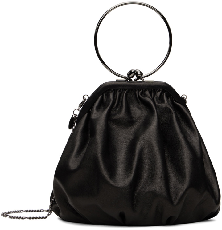 Photo: Yohji Yamamoto Black discord Clasp Drape Bag