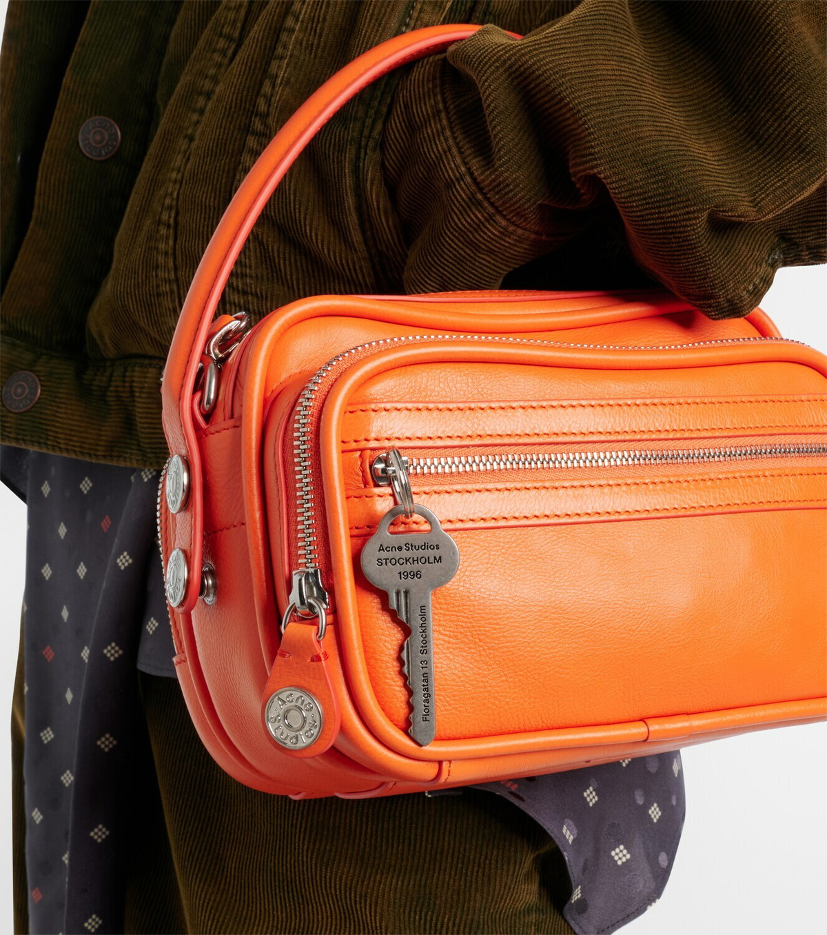 Acne Studios Camero Kit leather crossbody bag