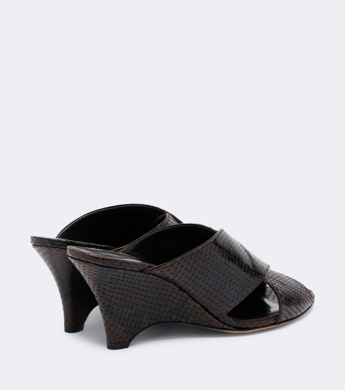 Le Monde Béryl Luca snake-effect leather mules