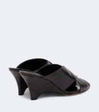 Le Monde Béryl Luca snake-effect leather mules